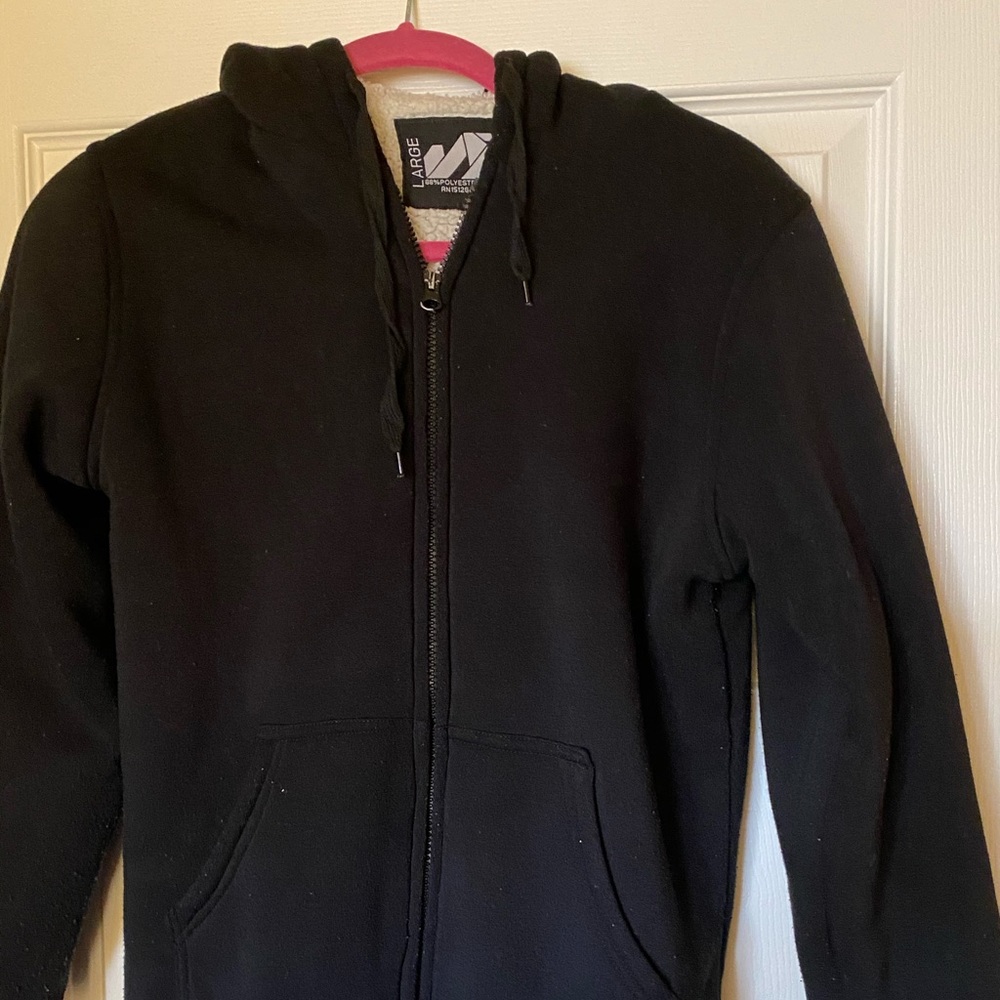 Black flannel jacket